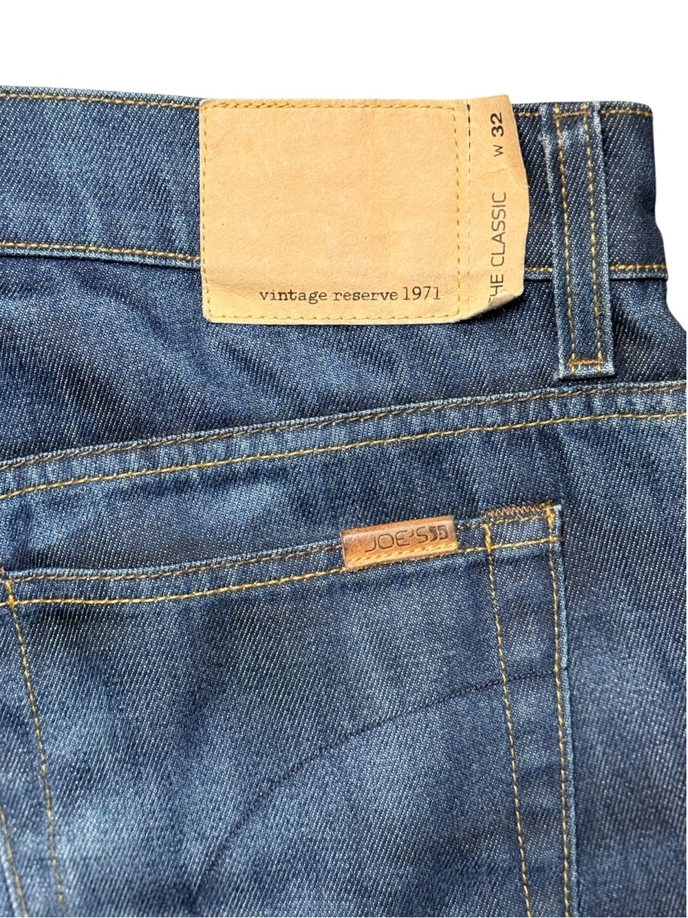 Joe’s Jeans Vintage Reserve 1971 The Classic W32 Made USA Dark Wash Jeans - Picture 6 of 10